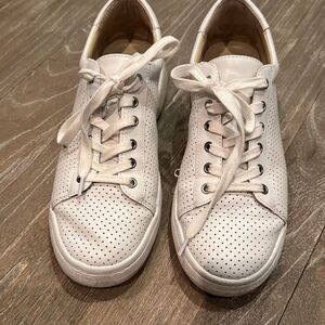 Vince Camuto White Perforated Sneakers